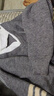 錦裳淑襯衫領(lǐng)針織衫秋冬新款時(shí)尚洋氣假兩件上衣小個(gè)子毛衣打底衫 灰色 2XL 曬單實(shí)拍圖