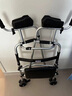 LUCYLEE美國老人助力行走器臂拖式助行器殘疾人老年人康復四輪小推車(chē)訓練 【升級帶臂拖】 皮軟座淋浴板+2輪 曬單實(shí)拍圖