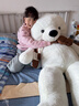 虎實(shí)小寶熊玩偶圣誕禮物送女朋友新年元旦生日女生泰迪熊公仔大號睡覺(jué)1.4m 曬單實(shí)拍圖