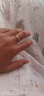 珍尚銀中國黃金情侶對戒純銀戒指情侶一對求婚對戒情侶款送女友老婆S925 曬單實(shí)拍圖