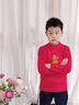 真維斯童裝男童加絨毛衣2026新款兒童本命年紅色演出服上衣女童馬年新年衣服 【新年加絨款】紅/J彩色馬 110 曬單實(shí)拍圖