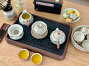 2025新款汝窯功夫茶具套裝家用輕奢泡茶壺茶杯干泡盤(pán)喝茶整套 敦煌印象西施壺茶具套裝 7頭 曬單實(shí)拍圖