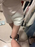 允橘短褲女秋冬搭靴子外穿靴褲2026新款a字高腰辣妹熱褲打底灰色保暖 米白色羊羔絨短褲 M 【建議95-110斤】 曬單實(shí)拍圖