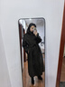 太平鳥(niǎo)【張婧儀同款】甄絨系列人生大衣風(fēng)衣式羊絨大衣女A1AAF423 冬青苔綠 XL 170 曬單實(shí)拍圖