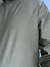 布先生長(cháng)絨棉雙翻領(lǐng)長(cháng)袖t恤高領(lǐng)打底內搭百搭秋裝男士上衣KT15760 橄欖綠 M (170) 曬單實(shí)拍圖