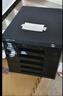 齊心（COMIX）5層帶鎖桌面文件柜抽屜式拉手塑膠收納柜帶索引標簽辦公用品 黑色B2252 曬單實(shí)拍圖