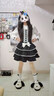 TO ALICE【To Alice】熊之原創(chuàng  )lolita古早昭和蛋糕三層裙擺背帶裙襯衫套裝 C8797黑色背帶裙（加長(cháng)5cm版） S 曬單實(shí)拍圖