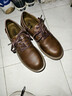 馬登英倫風(fēng)工裝鞋男士真皮休閑鞋美式復古低幫德比鞋雅痞正裝皮鞋 蜜蠟色 42 曬單實(shí)拍圖