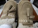 森達毛毛鞋女冬新保暖毛絨戶(hù)外厚底流蘇雪地鞋ZTI54DA5 啡色 37 曬單實(shí)拍圖