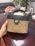 美國倉撤柜正品2025新款盒子包百搭經(jīng)典斜挎包輕奢女包手提化妝包 米咖色 曬單實(shí)拍圖