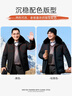 老爺車(chē)（LAOYECHE）中年爸爸裝中長(cháng)款男士棉服冬季加絨加厚保暖外套男老年人冬天棉衣 曬單實(shí)拍圖