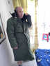 淇絲蔓防水免洗軍棉大衣長(cháng)款過(guò)膝冬季冷庫棉服活里活面可拆卸特厚 長(cháng)款純綠過(guò)膝棉大衣 特厚 XL 特大號適合180-200斤穿 曬單實(shí)拍圖