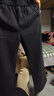 恒源祥羊毛微喇褲女士秋冬款高腰加厚保暖闊腿褲子媽媽裝垂感顯瘦長(cháng)褲子 品牌女裝灰 XL 曬單實(shí)拍圖