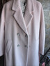 糖力商場(chǎng)同款冬季新款羊毛兔毛混紡呢子大衣女中長(cháng)款毛呢外套 粉紅色 L 曬單實(shí)拍圖