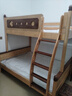 源氏木語(yǔ)兒童家具兒童高低床全實(shí)木上下鋪雙層床互不打擾上下床小戶(hù)型兒童子母床 泡泡魚(yú)床-上1.2m下1.5m+床墊*2 曬單實(shí)拍圖