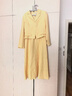 歌力思（ELLASSAY）2025秋季新款100%綿羊毛奶油黃氣質(zhì)簡(jiǎn)約長(cháng)袖連衣裙女EWU363Y00100 奶油黃 L 曬單實(shí)拍圖