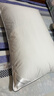 康爾馨五星級酒店羽絨枕芯  95%白鵝絨枕防水防污成人家用鵝絨枕頭 【新國標95白鵝絨】低枕 單只 曬單實(shí)拍圖