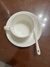陶相惠 陶瓷咖啡杯碟 歐式咖啡具套裝 一杯一碟一勺純白骨瓷咖啡杯 曬單實(shí)拍圖