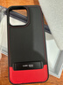cancel 高端皮質(zhì)15Pro適用iPhone14Promax蘋(píng)果13手機殼12多功能支架保護 黑紅 iPhone14ProMax 曬單實(shí)拍圖