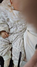 乖奇熊女寶寶夾棉連體衣秋冬季保暖加厚棉服嬰幼兒公主碎花哈衣爬服 曬單實(shí)拍圖