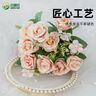 呂姆克【仿真花】假花玫瑰花束裝飾節日節慶插花擺件雜花苞綠色1支5609 曬單實(shí)拍圖
