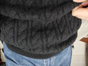 杉杉【100%羊毛】新年羊毛衫男秋冬重磅加厚圓領(lǐng)貼身舒適親膚麻花毛衣 曬單實(shí)拍圖