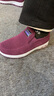 WVNE老北京布鞋女春秋中老年舒適媽媽鞋一腳蹬平底單鞋防滑軟底奶奶鞋 626紫色 【春秋款 】 37 曬單實(shí)拍圖
