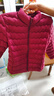 金狐貍中老年女裝冬裝棉服加厚立領(lǐng)保暖棉襖外套媽媽羽絨棉衣純色 紅色 M-2562 2XL 建議90-110斤 曬單實(shí)拍圖