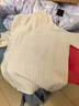ERTN羊絨衫女100%山羊絨冬半高領(lǐng)寬松針織打底衫七針加厚款毛衣高級感 原絨米（升級禮盒包裝） M 100-110斤 曬單實(shí)拍圖