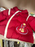 巴拉巴拉童裝兒童羽絨服男童女童2025新款春裝拜年服紅色嬰兒外套國風(fēng)加厚 曬單實(shí)拍圖