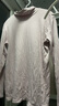 MUJI女式 棉厚款 高領(lǐng)長(cháng)袖T恤 女士女款上衣打底衫冬季秋衣保暖內衣 淺粉紅色 L 165/88A 曬單實(shí)拍圖