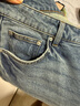 UR2025冬季新款女裝復古休閑趣味掛飾牛仔長(cháng)褲UYV850169 藍色 28 曬單實(shí)拍圖