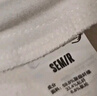 森馬（Semir）長(cháng)袖T恤女中長(cháng)款寬松發(fā)熱純色插肩袖2025冬抓毛開(kāi)叉109725101002 曬單實(shí)拍圖