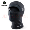 洛克兄弟摩托車(chē)頭套抓絨保暖秋冬季騎行面罩圍脖護臉?lè )里L(fēng)頭套男女 黑色（帶眼鏡孔） 曬單實(shí)拍圖