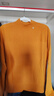 玖姿·安娜蔻簡(jiǎn)約柔軟100羊毛半高領(lǐng)打底針織衫女冬款 桔黃 L 曬單實(shí)拍圖