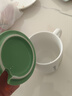 馬克杯喝水杯陶瓷杯創(chuàng  )意男女杯子咖啡早餐泡茶杯帶蓋勺家用口杯 陪你苦盡柑來(lái) 曬單實(shí)拍圖