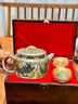 炙真銀樓鎏999純銀茶具純手工送父母長(cháng)輩領(lǐng)導生日喬遷新婚退休禮物品 龍鳳呈祥鎏銀一壺兩杯（定制鏈接） 曬單實(shí)拍圖