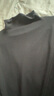 蕉內（Bananain）【趙露思同款】熱皮502++女士T恤打底衫半高領(lǐng)秋冬加絨顯瘦肌底衣 【連領(lǐng)】黑色撞線(xiàn) L 曬單實(shí)拍圖