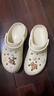 卡駱馳（CROCS）檀健次同款復古洞洞鞋女鞋厚底老爹鞋小鯨魚(yú)洞洞鞋206302 骨白色-2Y2(含智必星) 38 (240mm) 曬單實(shí)拍圖