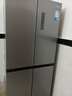 美的冰箱雙開(kāi)門(mén)四開(kāi)門(mén)一級能效雙變頻十字對開(kāi)門(mén)家用冰箱雙循環(huán)風(fēng)冷國家補貼美的出品華凌冰箱 十字426|超薄可嵌入|鈦鋼灰 曬單實(shí)拍圖