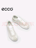 愛(ài)步（ECCO）板鞋女 軟底輕盈耐磨百搭牛皮德訓休閑鞋 柔酷零點(diǎn)220253 HL 白色/灰白色22025352292 36 曬單實(shí)拍圖