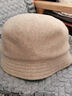 凡飾（FANCET）羊毛漁夫帽女秋冬優(yōu)雅貝雷帽顯臉小保暖圓頂盆帽生日禮物送長(cháng)輩 曬單實(shí)拍圖