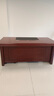94027 辦公桌老板桌實(shí)木貼皮大班臺經(jīng)理主管桌電腦桌子工作臺 1.6米單桌+側柜+活動(dòng)柜 曬單實(shí)拍圖