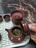 藏壺天下宜興紫砂壺純手工刻繪石瓢壺家用茶具整套功夫泡茶壺景舟石瓢茶壺 喜梅款套裝 200ml 曬單實(shí)拍圖