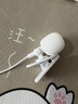 微舟適用全民k歌耳機手機錄音專(zhuān)用掛耳臺式電腦耳機有線(xiàn)領(lǐng)夾麥克風(fēng)二合一體自帶聲卡收音華為直播主播 云朵白【3.5mm】實(shí)時(shí)耳返無(wú)雜音 曬單實(shí)拍圖