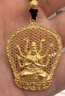 周六福（ZLF）新年禮物  古法金吊墜男傳承古法工藝黃金吊墜千手觀(guān)音 計價(jià) 5.89g 曬單實(shí)拍圖