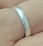 中國珠寶 足銀光面情侶戒指男女一求婚對戒素戒禮物表白新年日生日送女友 曬單實(shí)拍圖