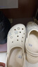CROCS卡駱馳貝雅云彩女士洞洞鞋|208186 冬日白-11S 36/37(230mm) 曬單實(shí)拍圖