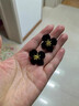 伊黛兒秋冬復古絲絨花朵耳環(huán)女大氣小眾氣質(zhì)高級感輕奢小香風(fēng)耳釘耳飾女 E3176絲絨花朵耳釘 曬單實(shí)拍圖