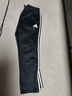 阿迪達斯（adidas）長(cháng)褲男女秋季寬松透氣直筒褲跑步運動(dòng)防風(fēng)休閑褲 黑白 XL 曬單實(shí)拍圖